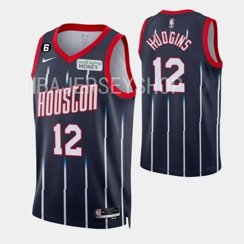 houston rockets #27 daniel theis 75th anniversary city navy Basketball jersey - Image 2